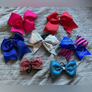 Cheer bows all different colors